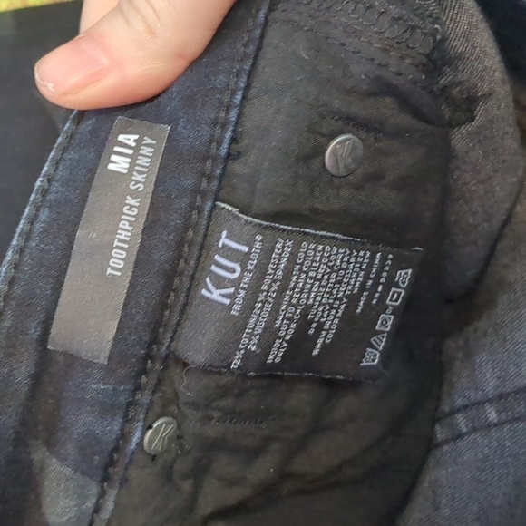 KUT from the kloth mia toothpick skinny star jeans size 2 - Picture 5 of 5